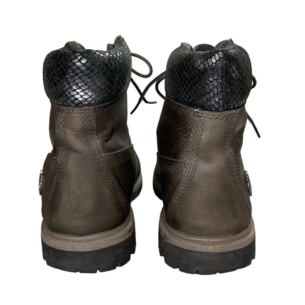 Timberland Premium Leather 6-Inch Waterproof Boots Gray Primaloft 200 Gram - Picture 2 of 14